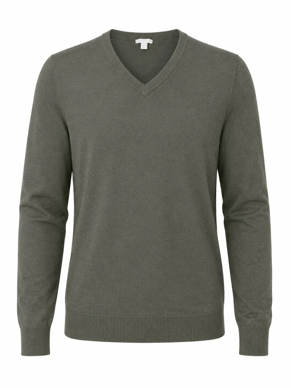 GAP | Cotton Cashmere V-Neck Knit Sweater Dark Olive Classic | L